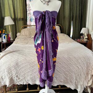 Vintage Celestial Beach Wrap / Cover Up